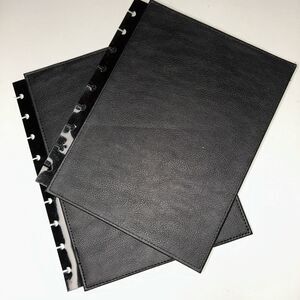 Happy Planner Cover Only Black Faux Leather